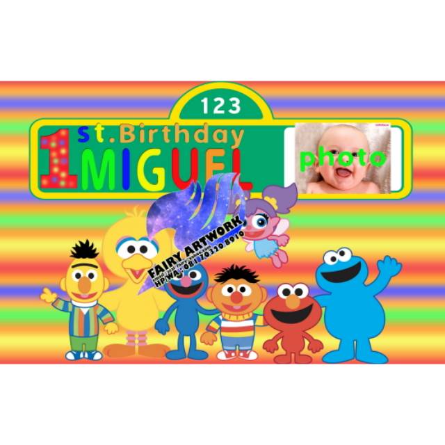 Spanduk sesame 2/banner sesame 2/backdrop sesame 2