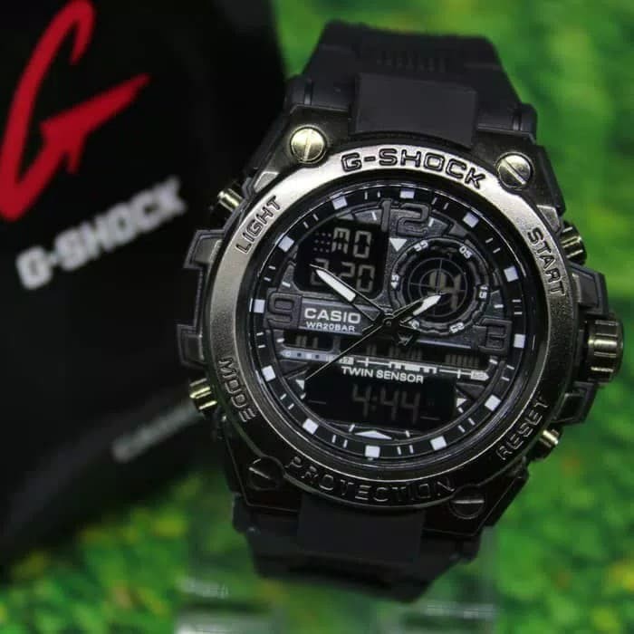 Jam Tangan Luxury Gst 8600 Kualitas Keren Harga Murah Bonus Tas Selempang dan Dompet