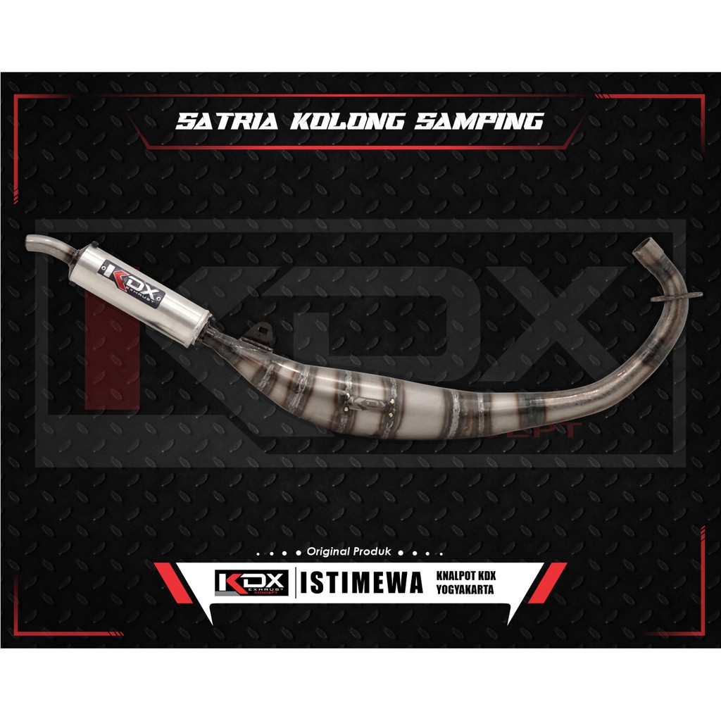 Knalpot KDX Satria 2Tak Kolong Samping ORIGINAL KDX YOGYAKARTA