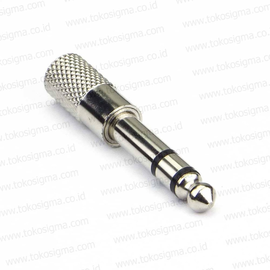 2 PCS JEK MIC 6.3mm STEREO to AUX 3.5mm Female metal