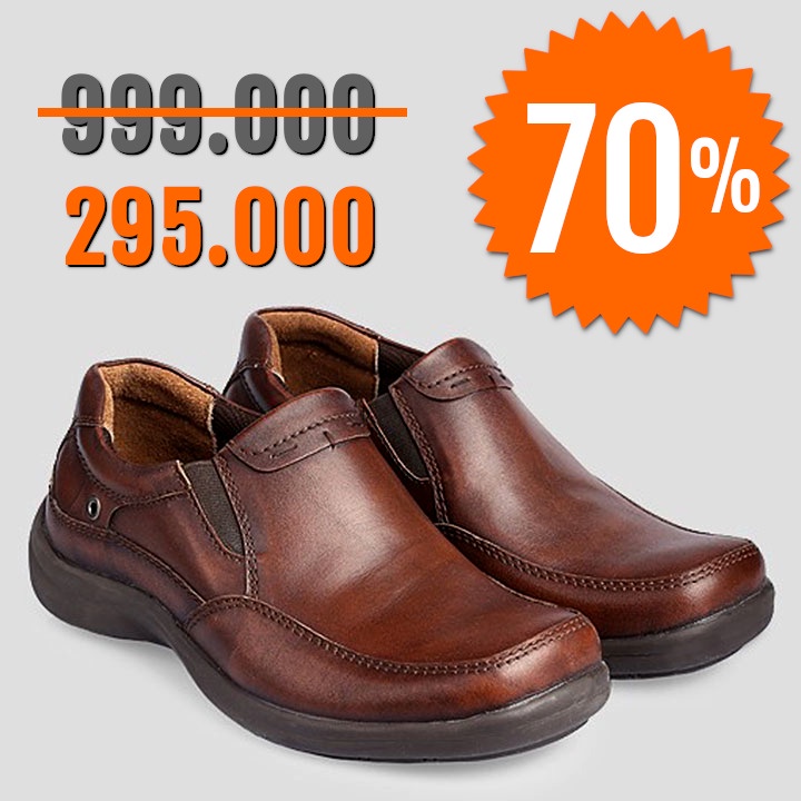 Sepatu Kulit Asli Yongki Komaladi Pria Original Model Pantofel Semi Boot