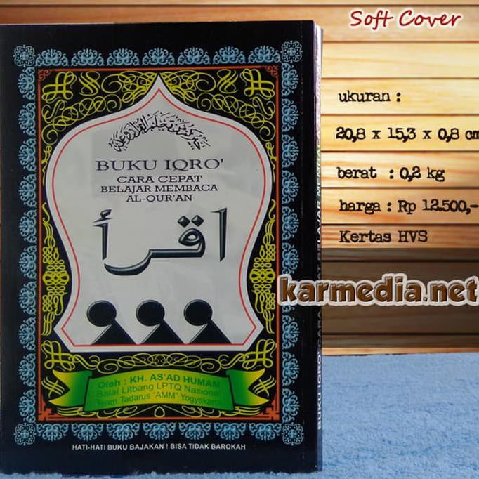 

Buku Iqro Besar 20 X 15cm Kertas HVS ORIGINAL