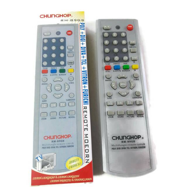Remote tv tabung Polytron, Digitec, Vitron, TCL