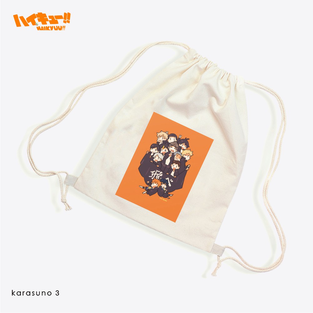 Stringbag Anime Haikyuu Hinata Oikawa Karasuno nekoma Suga #STHA