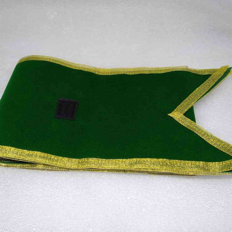 Selempang wisuda bludru hijau/Selempang Wisuda Bahan Beludru List Pita 1 Baris