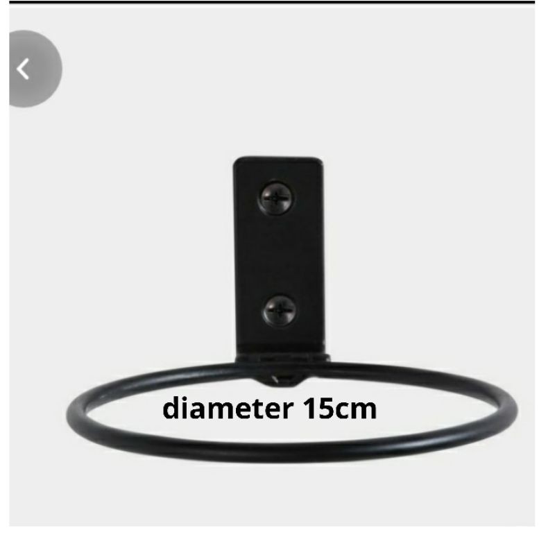 rak pot bunga standing pot dinding tatakan besi