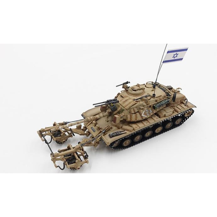 Tank IDF M60A1 (Magach6B) Blazer with KMT-4 Mine Roller Mid-East Wars