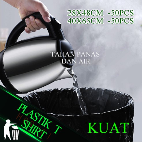 Kantong Plastik HD Plong / Plastik Kresek Packing 40X65CM Ekonomis Isi 50 Lembar Tebal Grosir