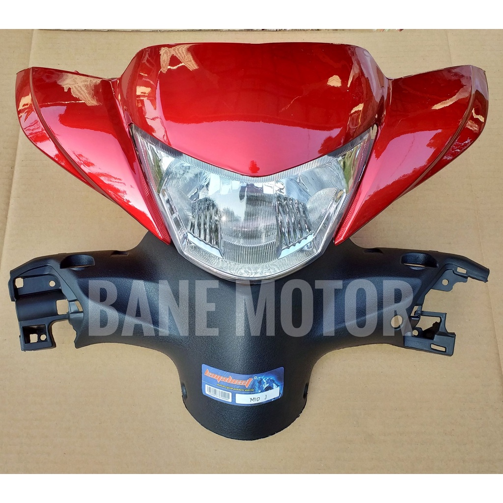 Termurah Body Motor cover headlamp motor Mio GT merah fullset  batok AB dan reflektor lampu depan Mi
