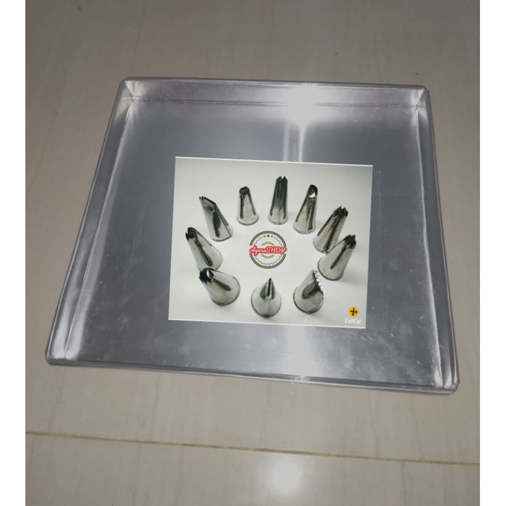 loyang oven / loyang kue kering + cetakan semprit 10 macam