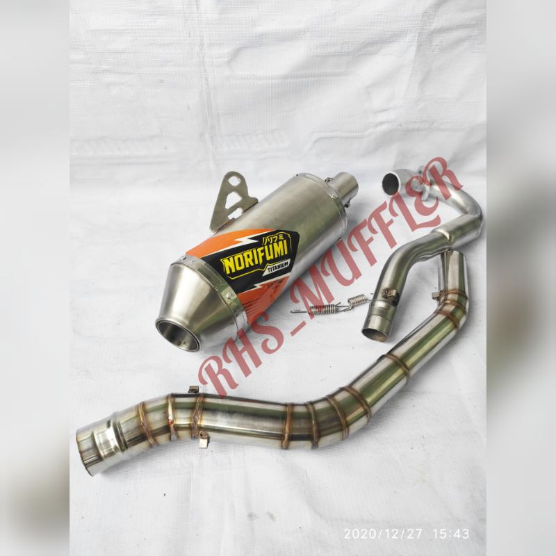 Knalpot klx norifumi titanium untuk dtracker crf