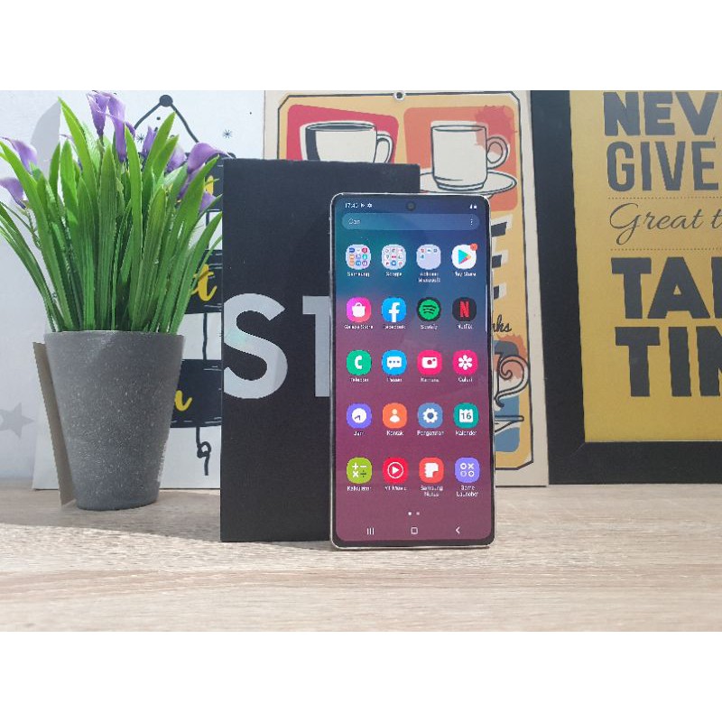 SAMSUNG S10 LITE WITHBOX 8/128GB NO MINUS MULUS RESMI INDO TERMURAH