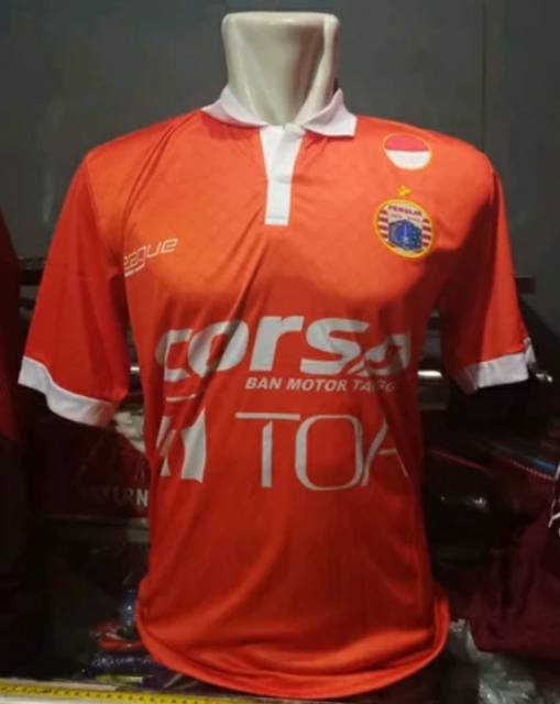 Jersey Persija Home 2016 Orange Printing Retro Lokal
