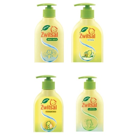 Zwitsal Pump 300Ml Zwitsal Natural Baby Shampoo Aloe Vera Kemiri Seledri Zwitsal Hair & Body 300Ml Z