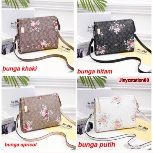 Clutch Coach 888 (with box) / Clutch wanita bisa dijadikan tas selempang