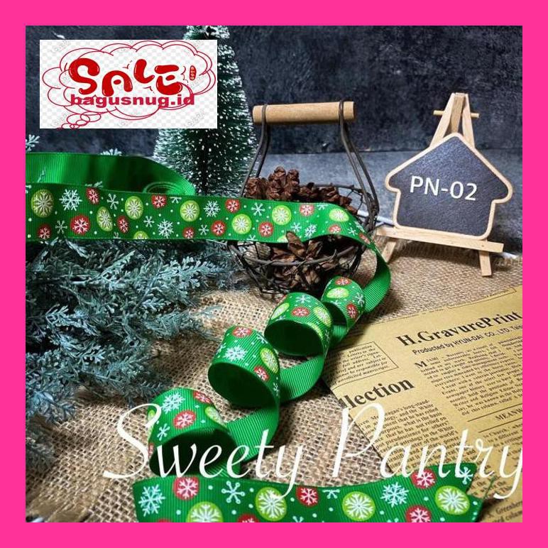 

Perlengkapan Natal -Ty- Pita Natal / Pita Kain Natal / Pita Kain Motif Natal - Pn-02 790Natt