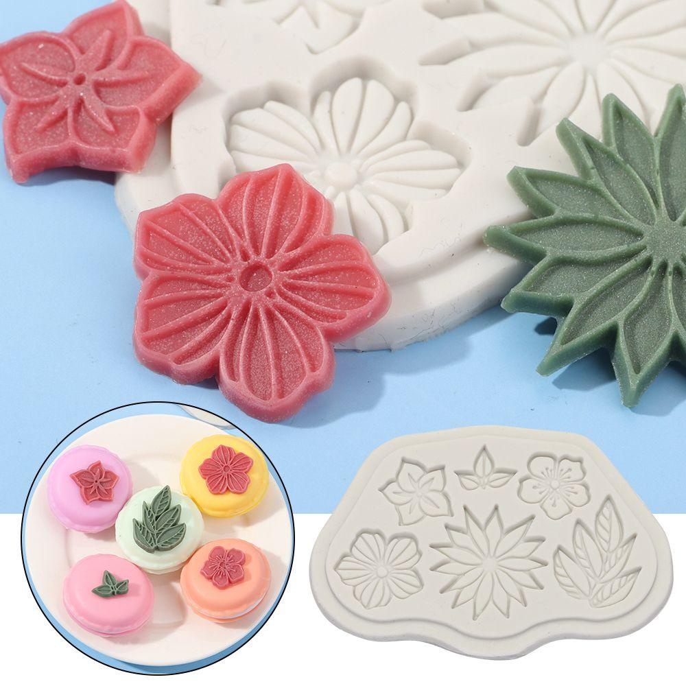 Cetakan SOLIGHTER Sugarcraft 6daun Fondant Dekorasi Kue DIY