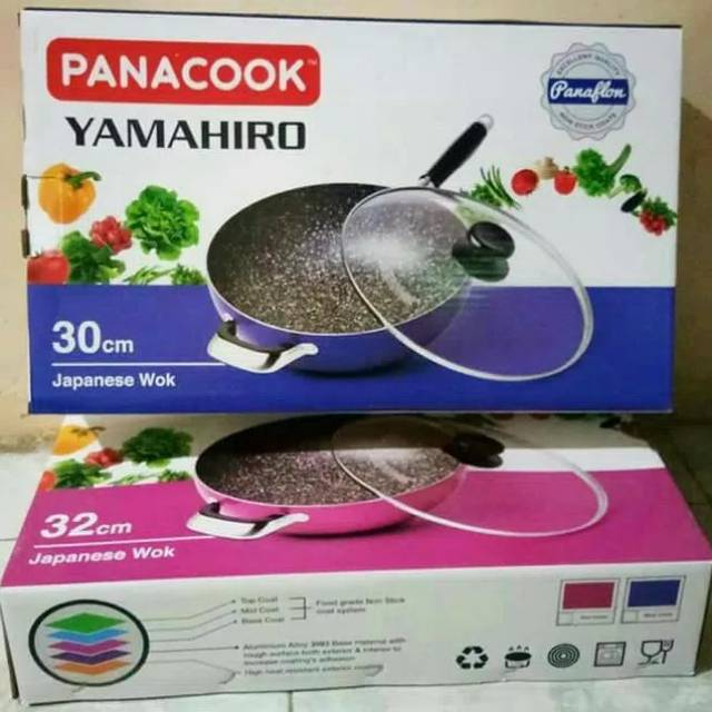 Teflon/wajan panacook yamahiro uk 32cm