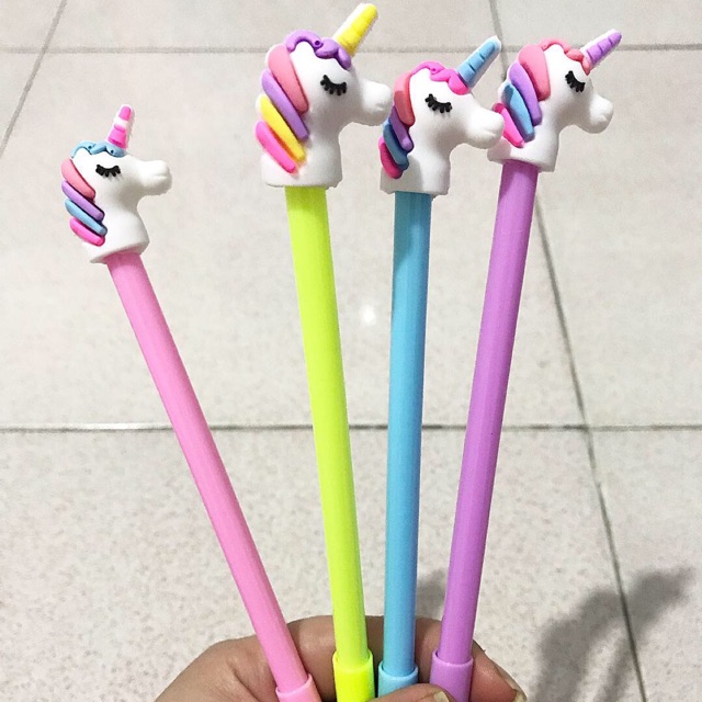 

4 pcs Pen Kuda Pony poni unicorn pen lucu