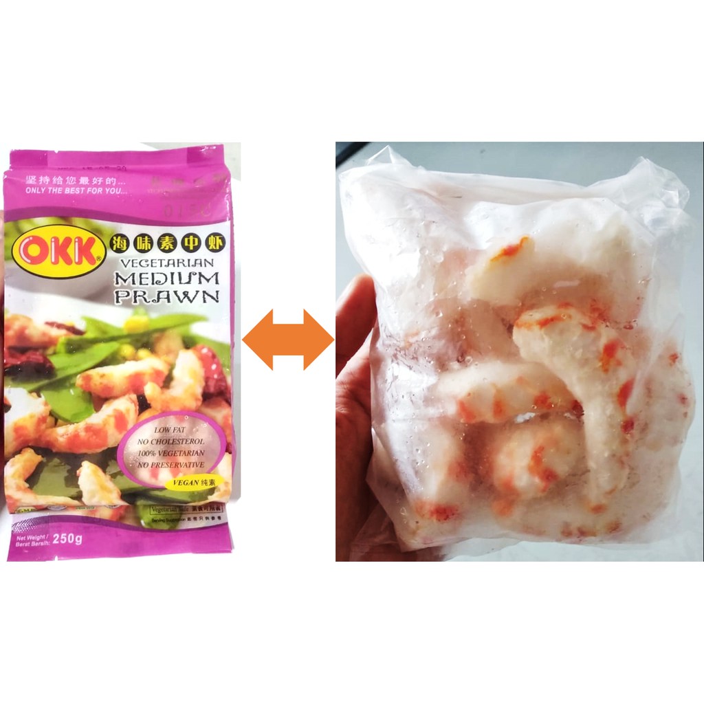 

OKK Vegetarian Medium/Jumbo Prawn Vegan 250gr (BGKS POLOS)