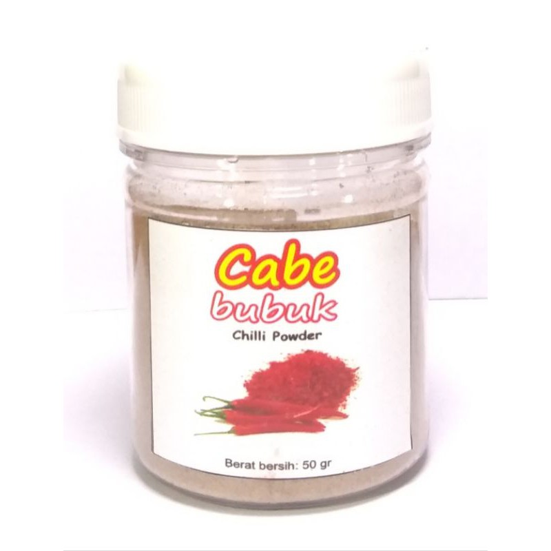 

Cabe Cabai Bubuk Chilli Powder Kemasan 50 Gram