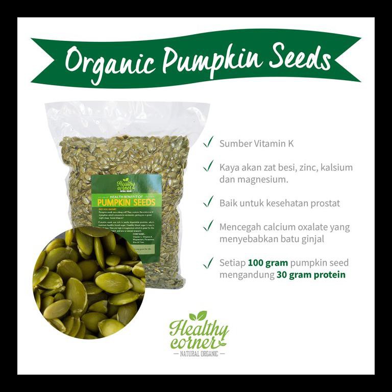 

UPDATE! PUMPKIN SEED (SEEDS) / BIJI LABU MENTAH 1000 GR TERMURAH
