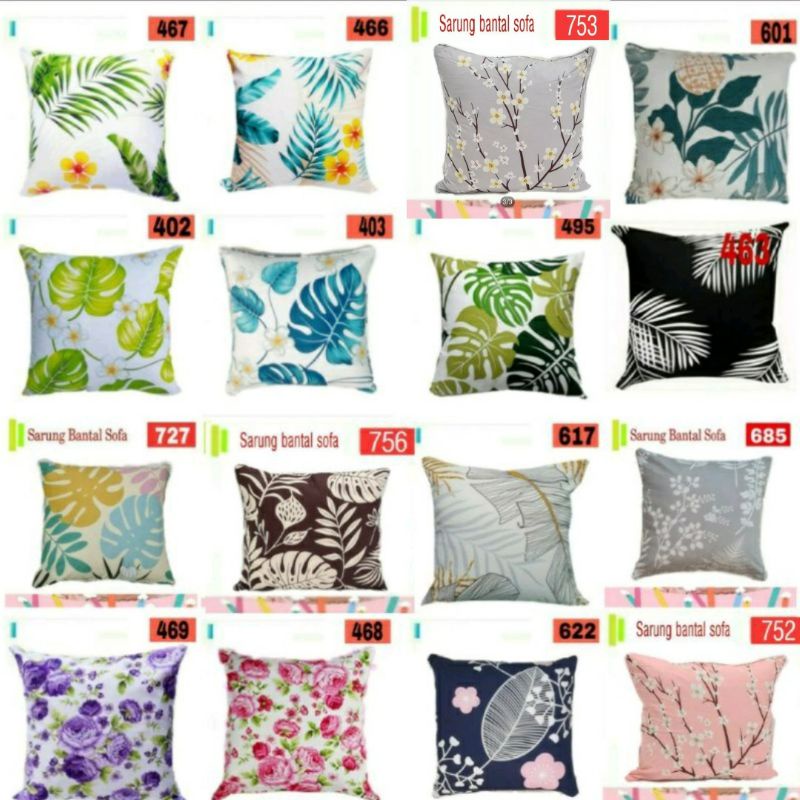 sarung bantal kursi/sofa 40x40 premium (variasi 02)