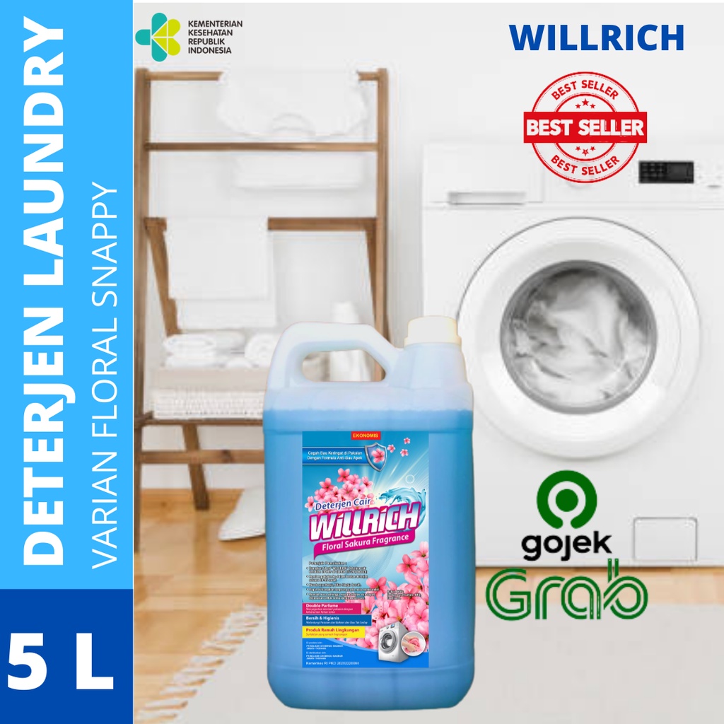 Deterjen Laundry Floral Sakura Premium 5 Liter