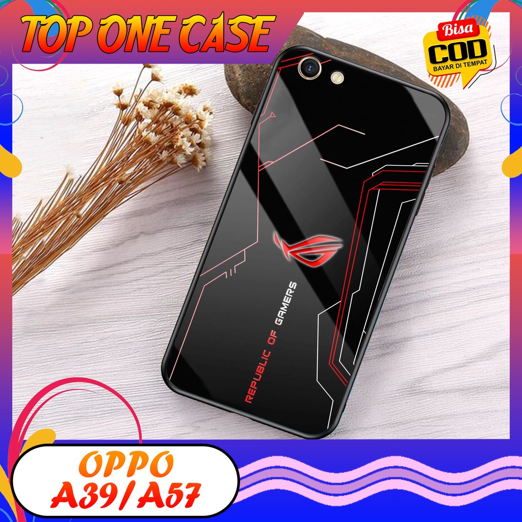 CASE OPPO A39/A57 - Casing OPPO A39/A57 Terbaru AERO CASE [ ROG ] Silikon OPPO A39/A57 - Case Hp - C