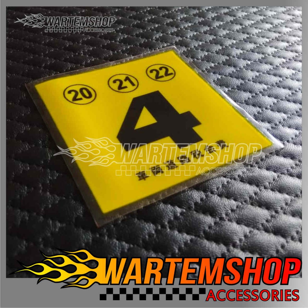 

STIKER ON ROAD TAX JAPAN 4