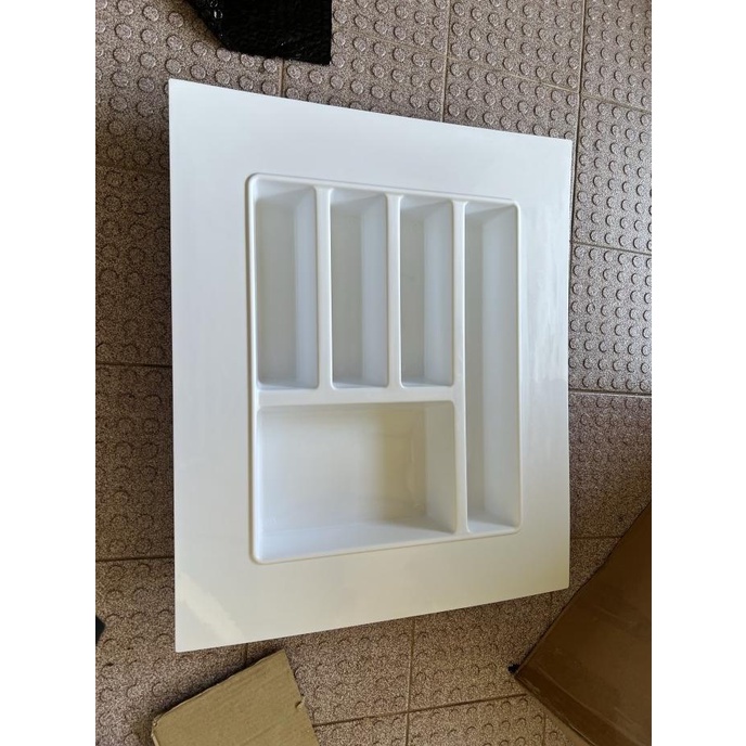 tempat sendok laci putih / sekat laci / sendok garpu kitchen set