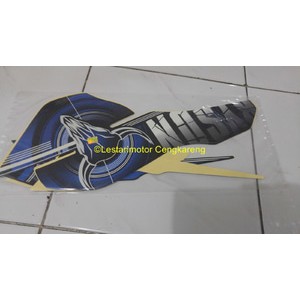 Striping Lis/lis Body/Stiker Motor Byson 2012 Biru