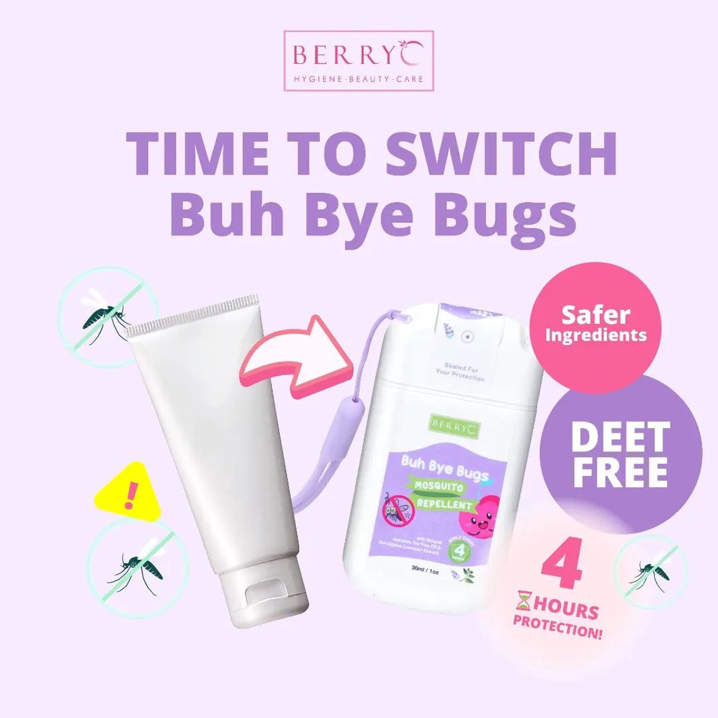 BERRY C PAKET BYE BYE BUGS 30ML + SILICONE STRAP