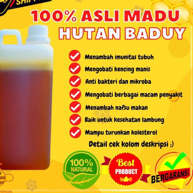 

DFE✷ Madu Murni Asli Madu Hutan Baduy 1KG Madu Odeng Manis 100% Raw Honey BERKUALITAS TERBAIK