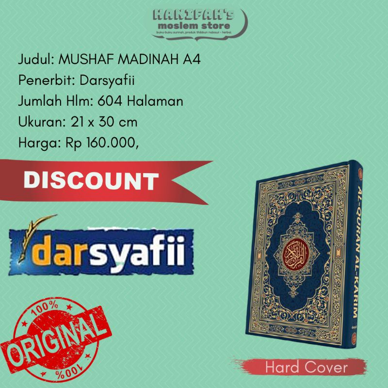 Mushaf Madinah A4 Al Quran Madinah A4 Non Terjemahan