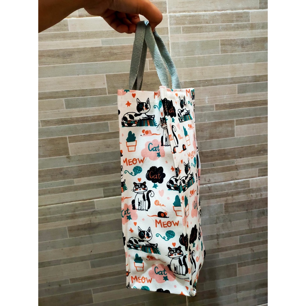 tas jinjing botol tumbler bag bahan kanvas size 12x12x33cm tali webbing tebal