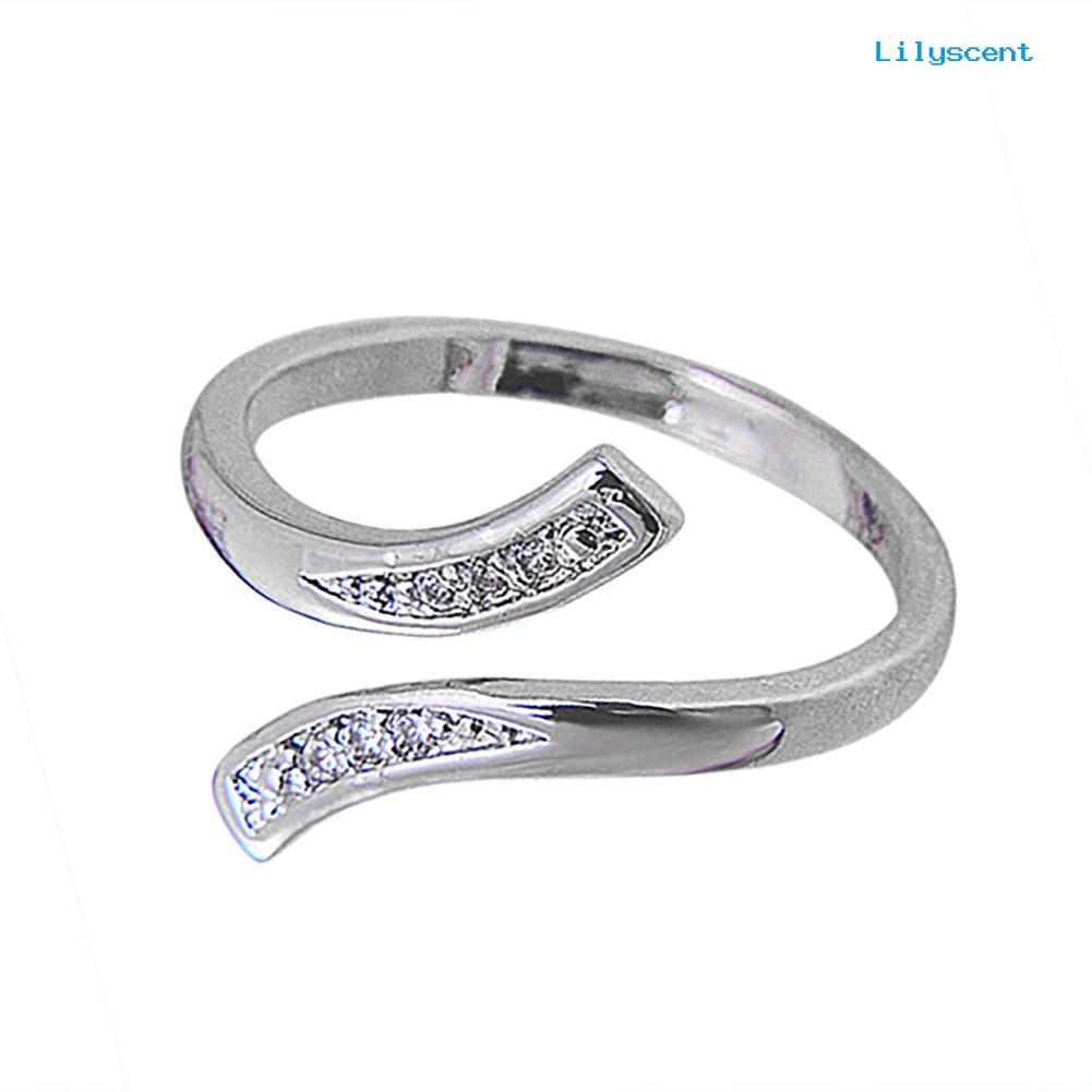 Ls Cincin Sterling Silver 925 Ukuran Adjustable Untuk Wanita