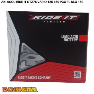 AKI ACCU KERING RIDE IT GTZ7S MOTOR VARIO 125 150 PCX 150 CB150R SATRIA FU KLX 150