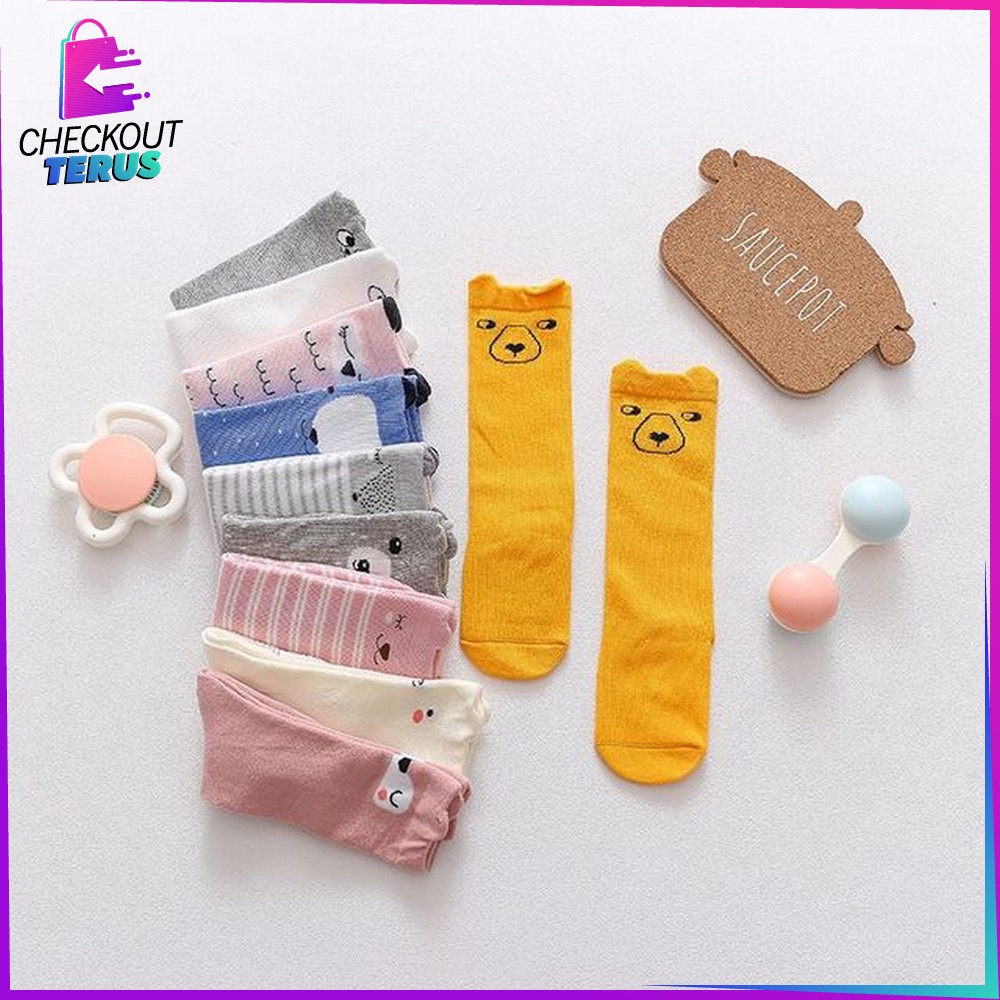 CT P6 Kaos Kaki Anak Bayi Panjang Kaos Kaki Anti Slip Anak Bayi Kaos Kaki Motif Lucu Kaos Kaki Fashion Korea Socks Import Murah