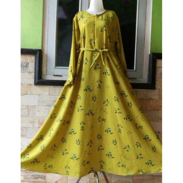 Gamis jumbo Monalisa premium motif