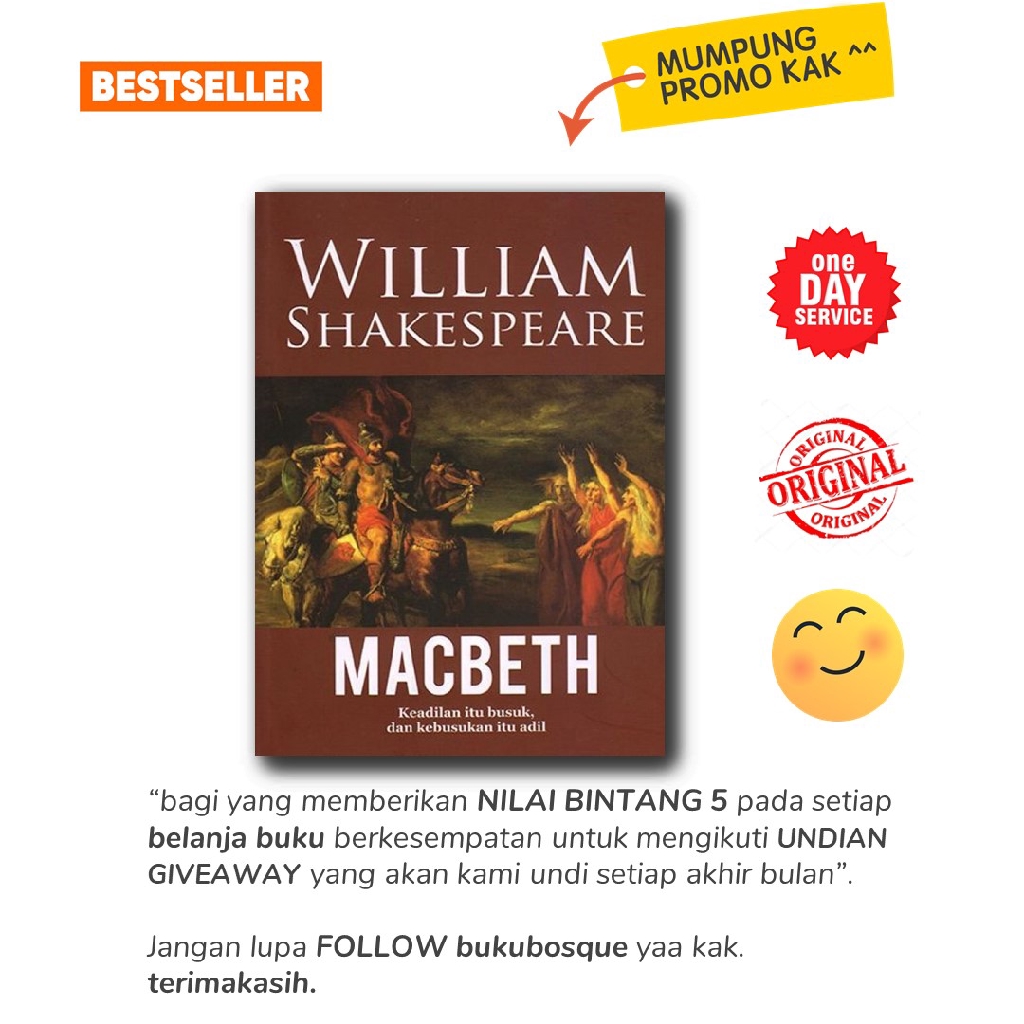 Buku Terjemahan William Shakespeare Macbeth Penerbit Narasi Shopee Indonesia