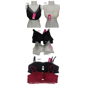 MINISET BH BRA WANITA FASHION TANPA KAWAT 1628,2817,2602