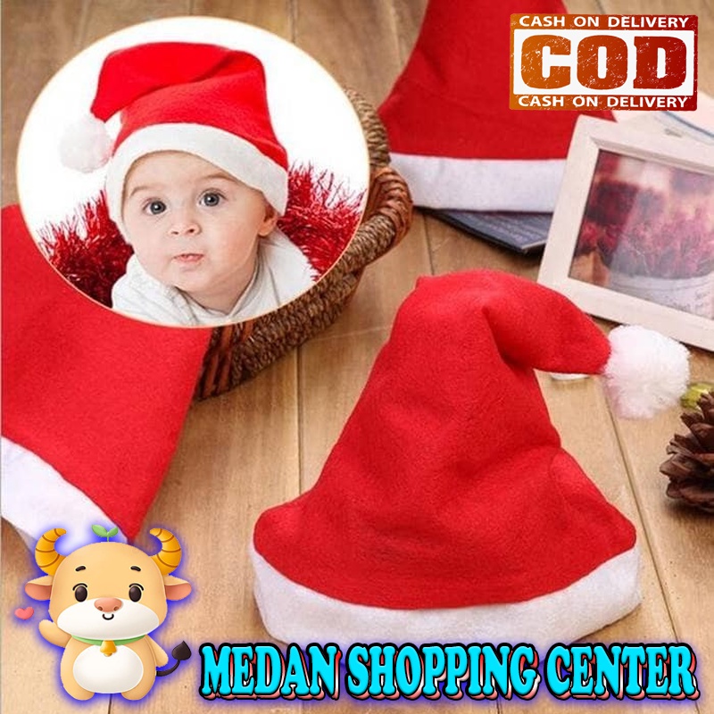 MSC Topi natal polos dewasa / Topi natal polos anak / topi natal flanel
