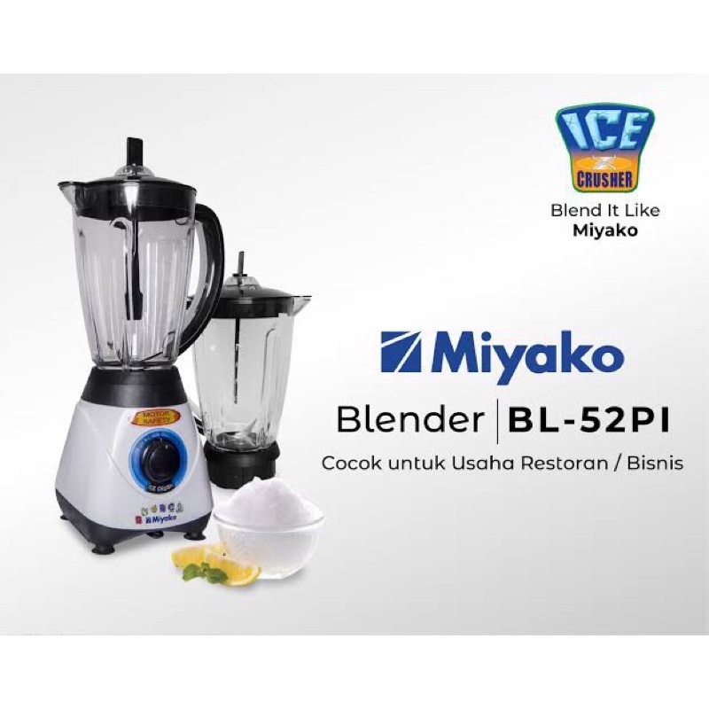 Blender Plastik Miyako BL 52PI 300 Watt 1,5 Liter TERMURAHH