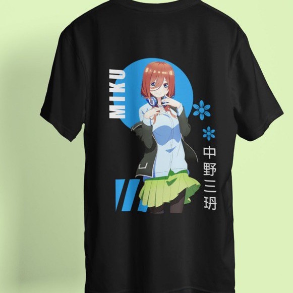 Tshirt Miku Nakano Kawaii Go-5-toubun no Hanayome Anime Manga Premium