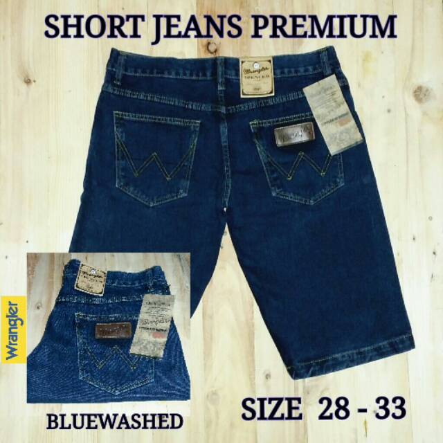 Celana jeans wrangler premium pendek