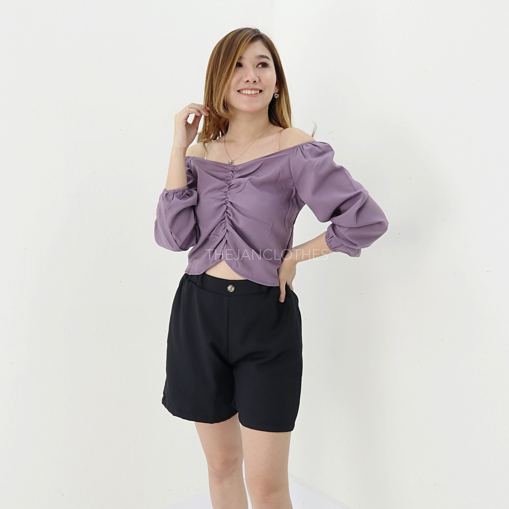 puffy top blouse -Thejanclothes