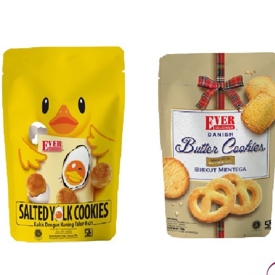 

{HALAL} Ever Delicious Salted Yolk / Butter Cookies 150gr Kue Telur Asin Salted Egg Yam Cookies Talas