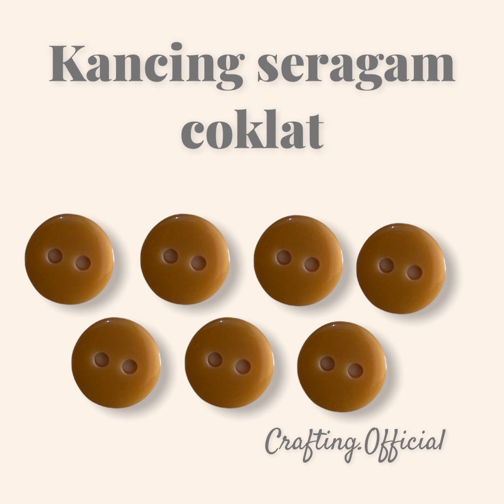 10pcs KANCING BAJU SERAGAM