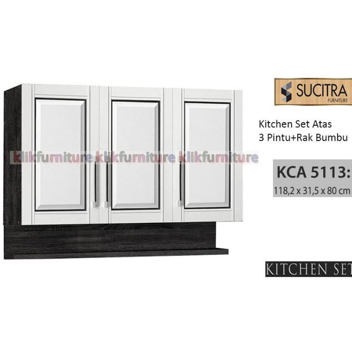 Limited Sale Kca 5113 Kitchen Set Atas 3 Pintu Sucitra Terpercaya